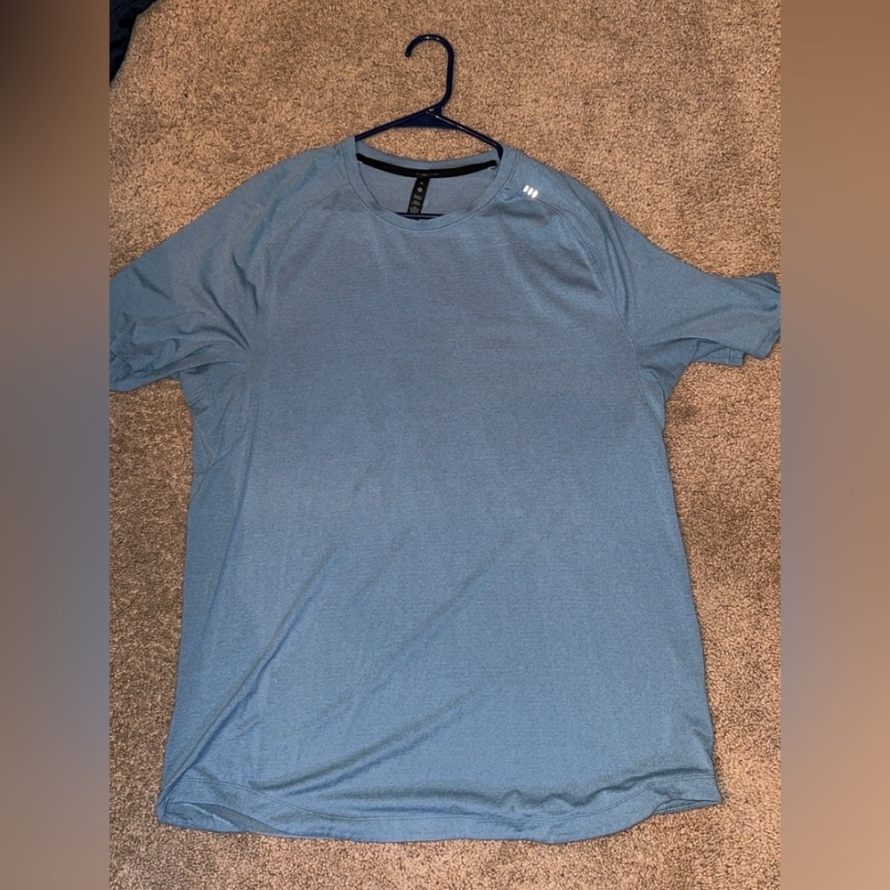 lululemon athletica Light Blue Short Sleeve Tee